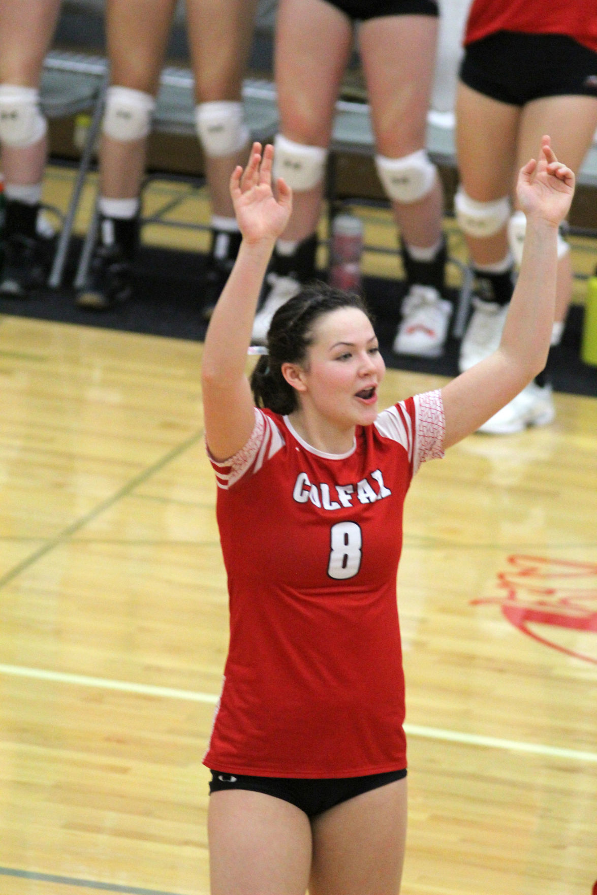 Cameron at Colfax volleyball regionals 10-24-19